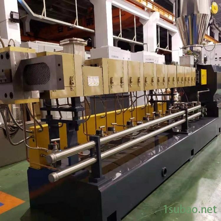 三螺杆挤出机 JSH-65双螺杆造粒机 水拉条切粒 造粒机厂家图4