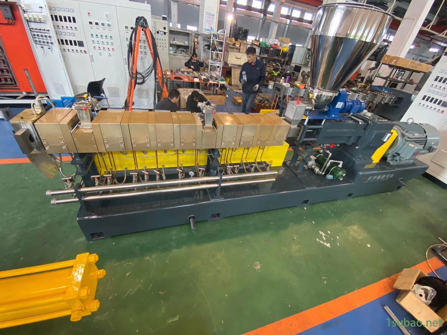 南京棉亚 三螺杆挤出机 LTS-K50高性能色母共混改性造粒挤出机图2