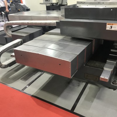 定制上海友嘉CNC 加工中心防护罩ZXY轴导轨钣金伸缩防护罩数控车床防护罩厂家直销