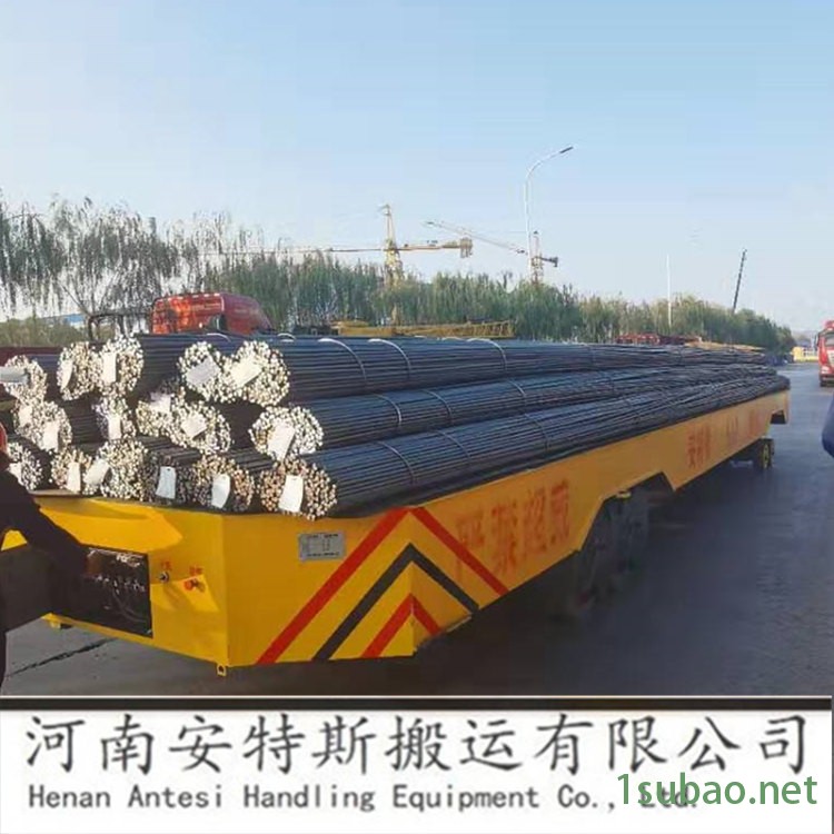 河南安特斯管材制品设备运输车磨床搬运车 蓄电池轨道平板车图2