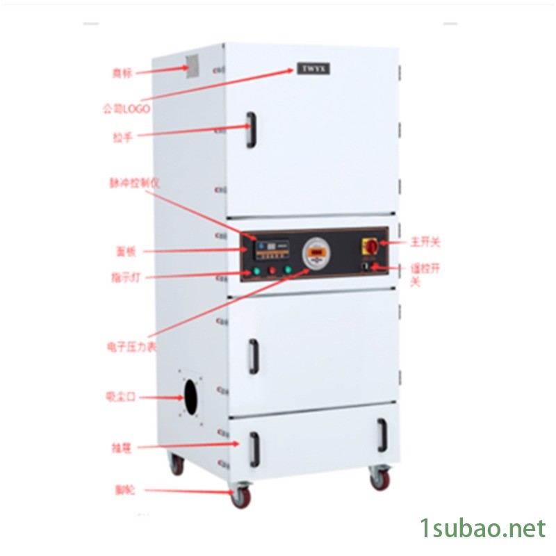 MCJC-7500小型磨床吸尘机 618磨床金属粉尘收集箱 大型数控机床加工粉尘收集尘机图7