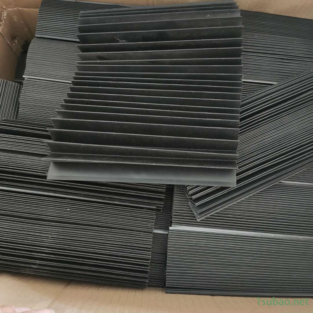 耐高温数控车床卷帘式防护罩 阻燃黄色三防布风琴防尘罩图2