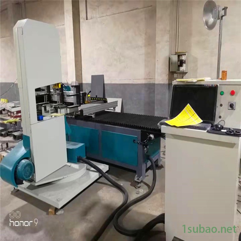 华洲  数控带锯机 木工皮带锯 电脑线锯机  工厂现货 全伺服定位 不用技术工图5