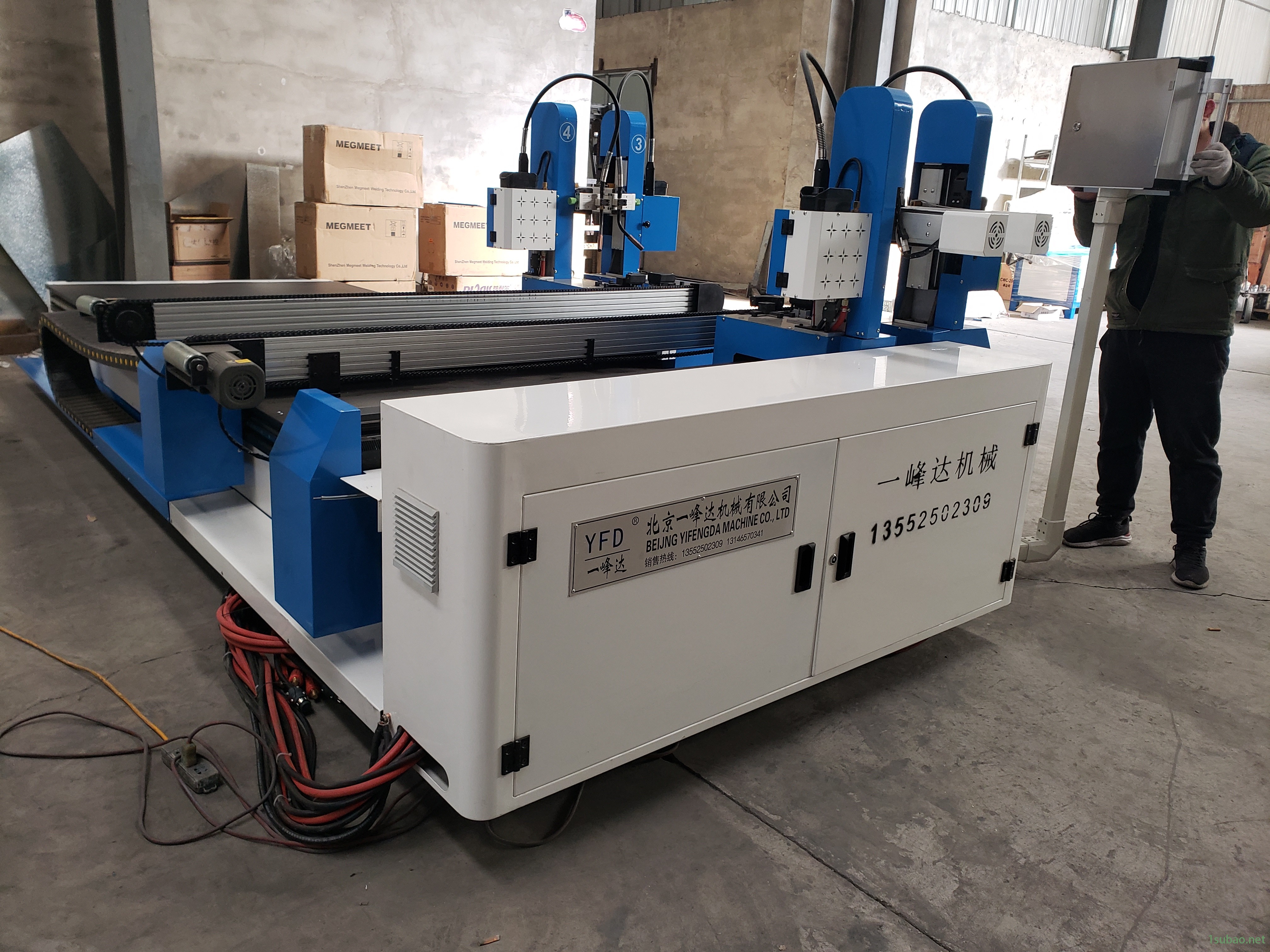 数控角铁法兰自动焊接机 角钢法兰自动焊接机 可定制加工 一峰达图2