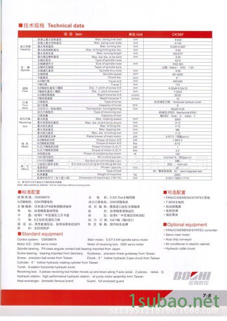 宝鸡忠诚精密 车铣复合数控车床CK36F 复合数控车床图2