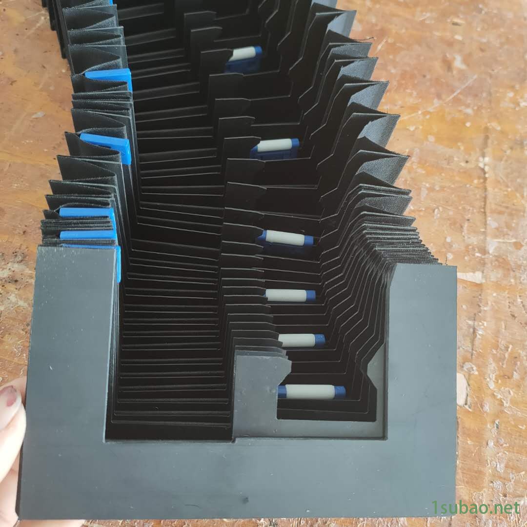 伸缩式激光切割机防护罩耐拉伸导轨盔甲防护罩激光切割机阻燃防护罩广东数控车床铝合金防护罩图2