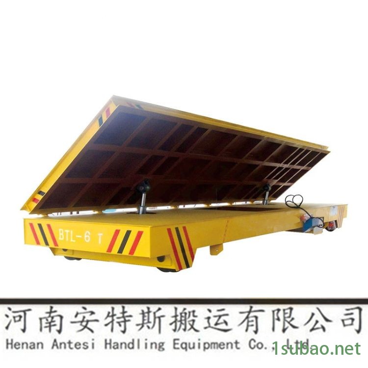 河南安特斯 生产塑料管材制品设备运输车磨床搬运车 蓄电池轨道平板车图2