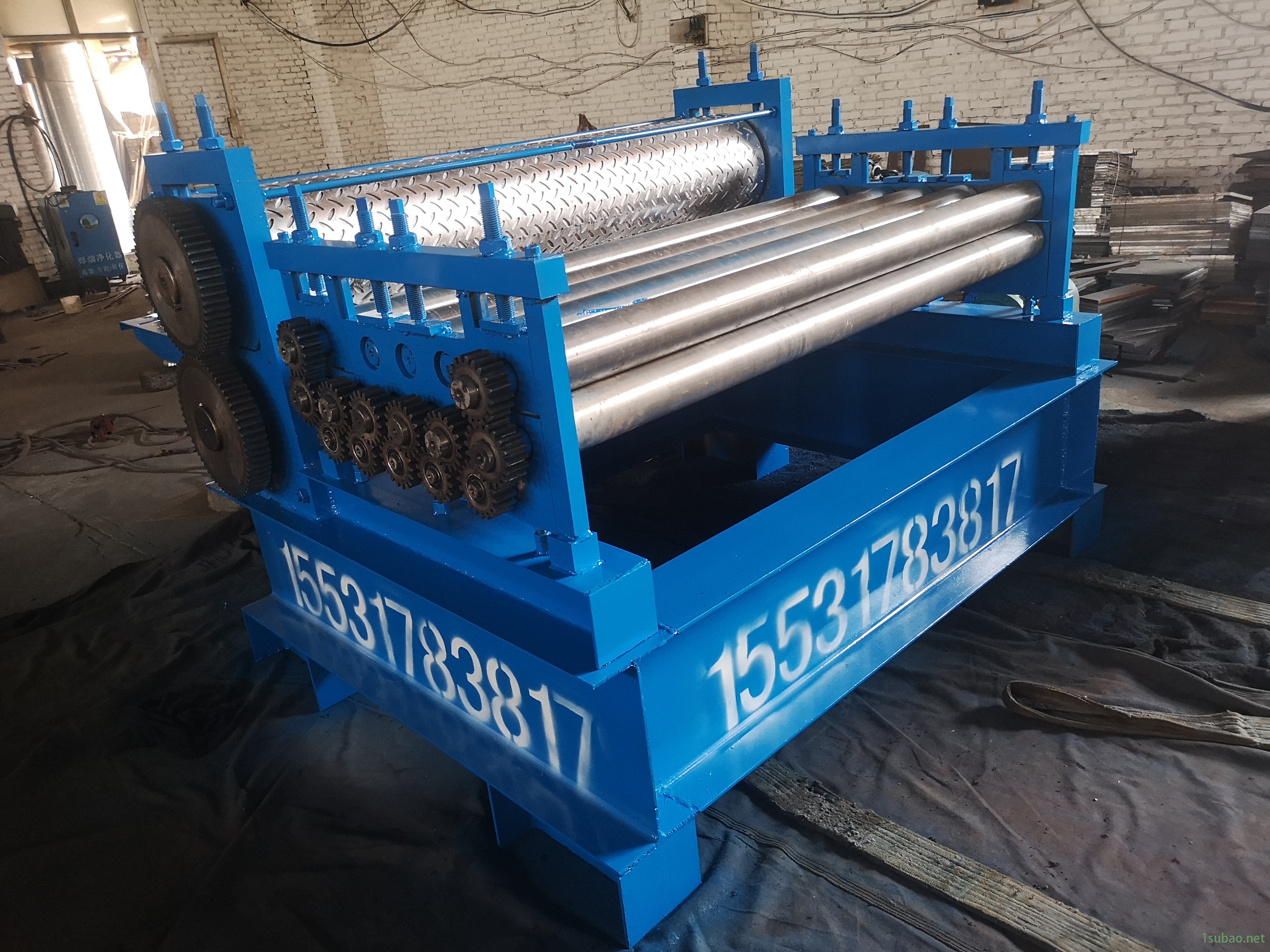 1.3米分条机 液压数控开平机 2mm厚压筋校平机 信成定制压花机图5