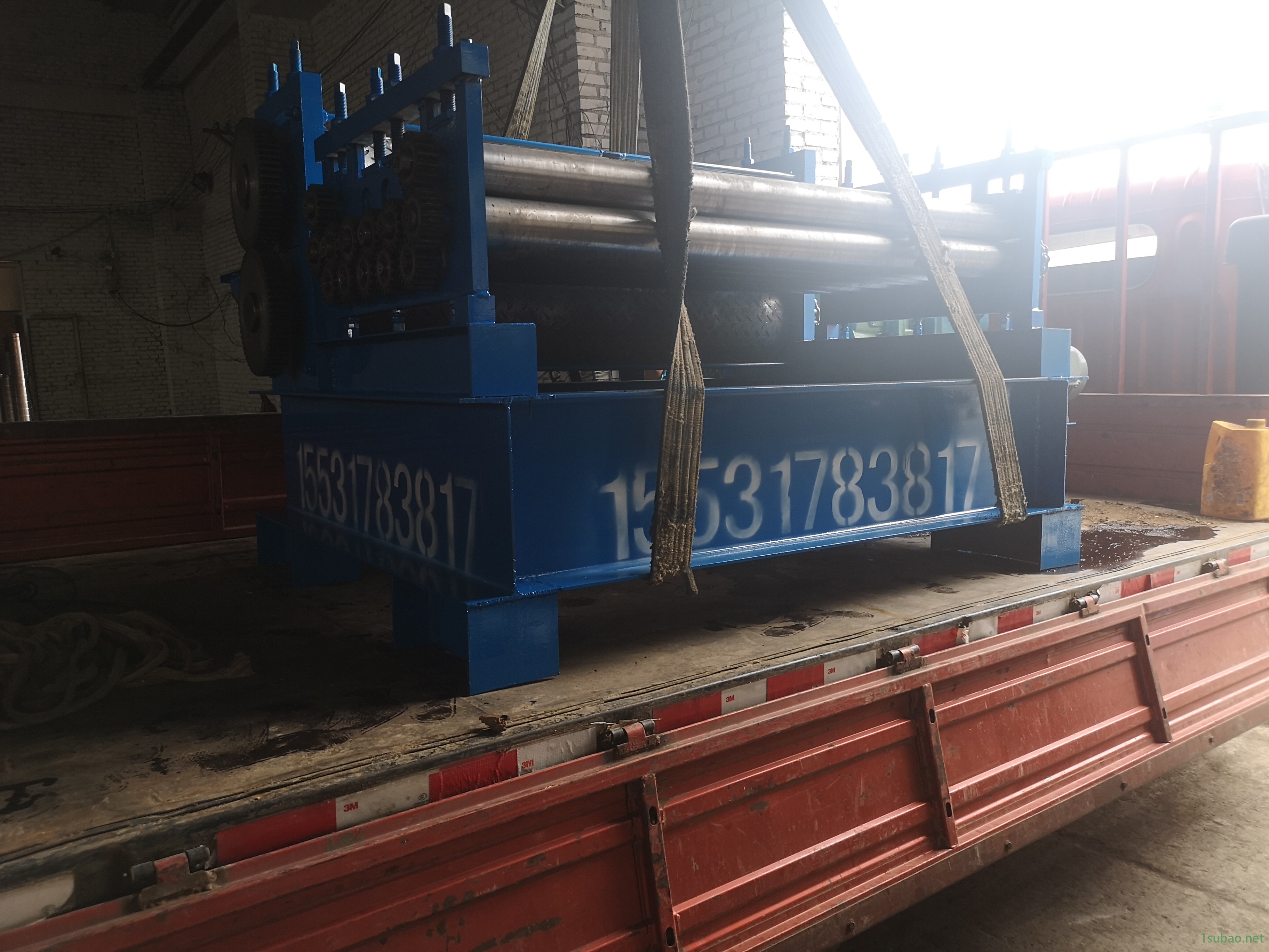 1.3米分条机 液压数控开平机 2mm厚压筋校平机 信成定制压花机图2