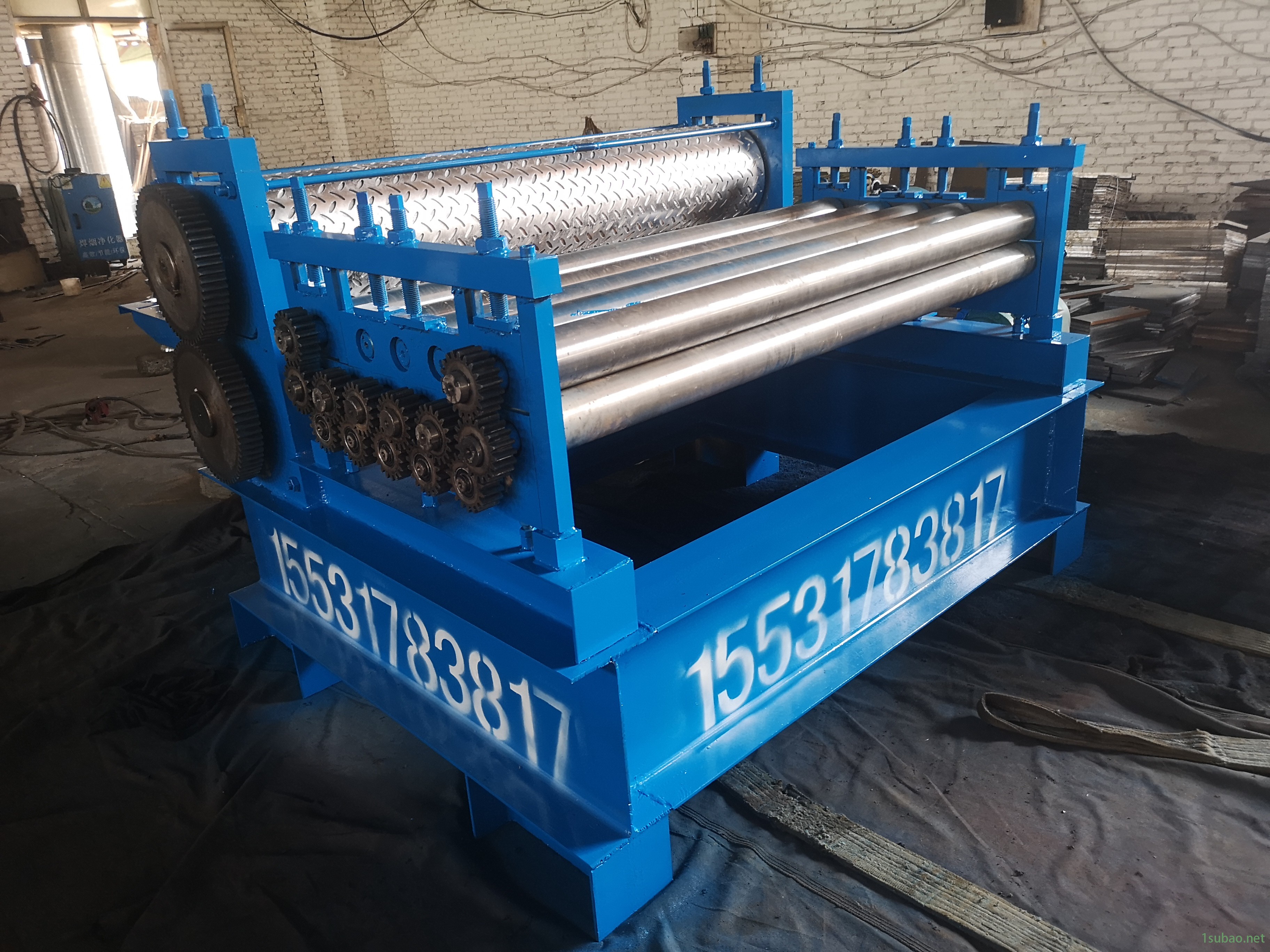 1.3米分条机 液压数控开平机 2mm厚压筋校平机 信成定制压花机图9