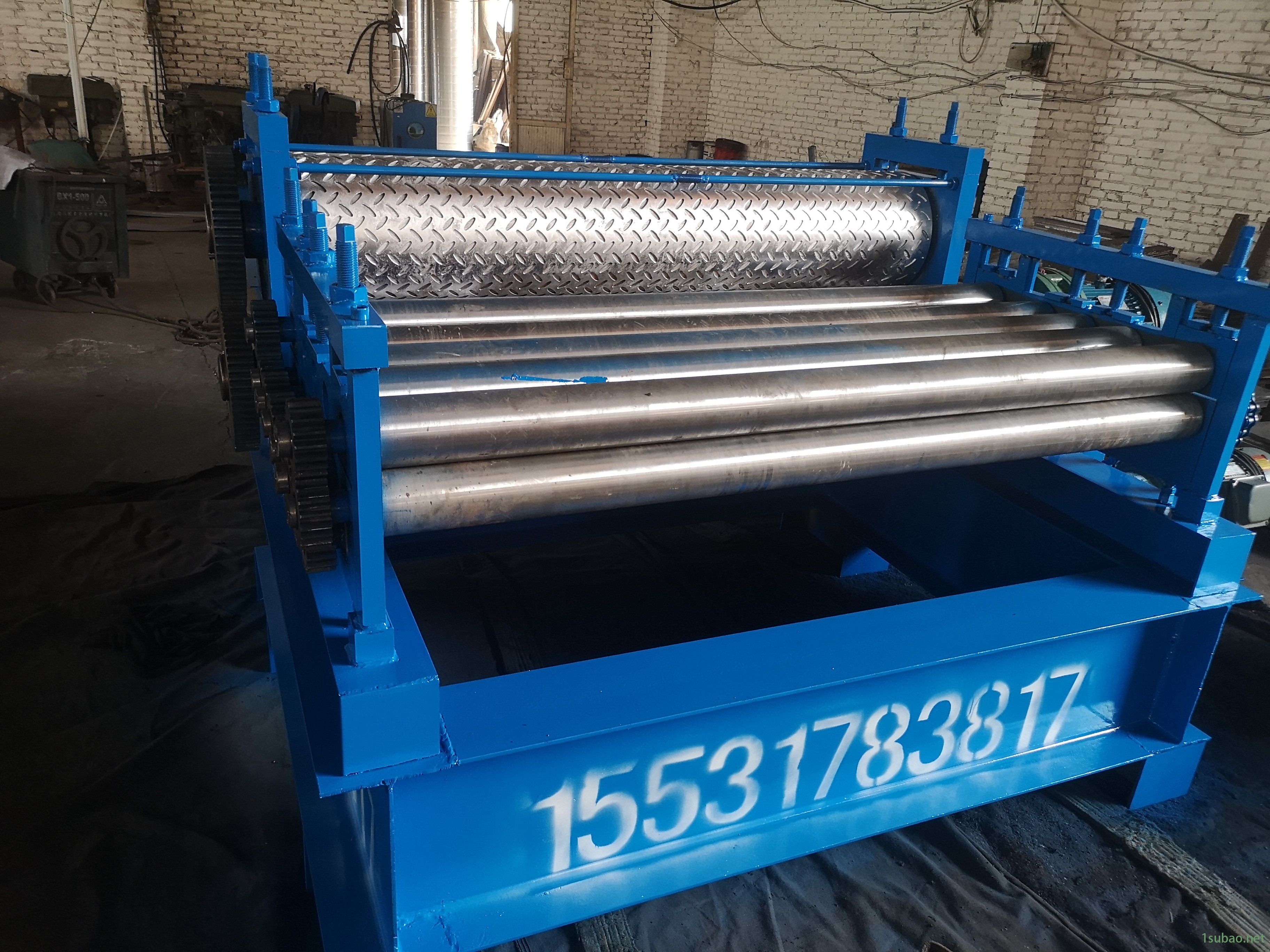 1.3米分条机 液压数控开平机 2mm厚压筋校平机 信成定制压花机图10