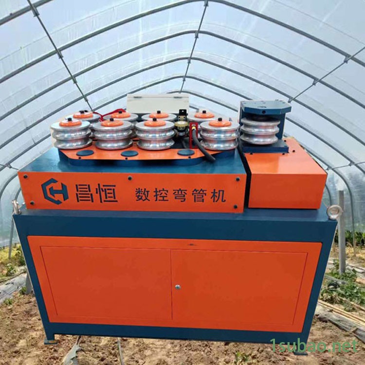 供应 智能数控九轮弯管机 新型农业大棚弯管机温室V九轮钢管握弯机 钢管任意弯弧数控九轮折弯机图2