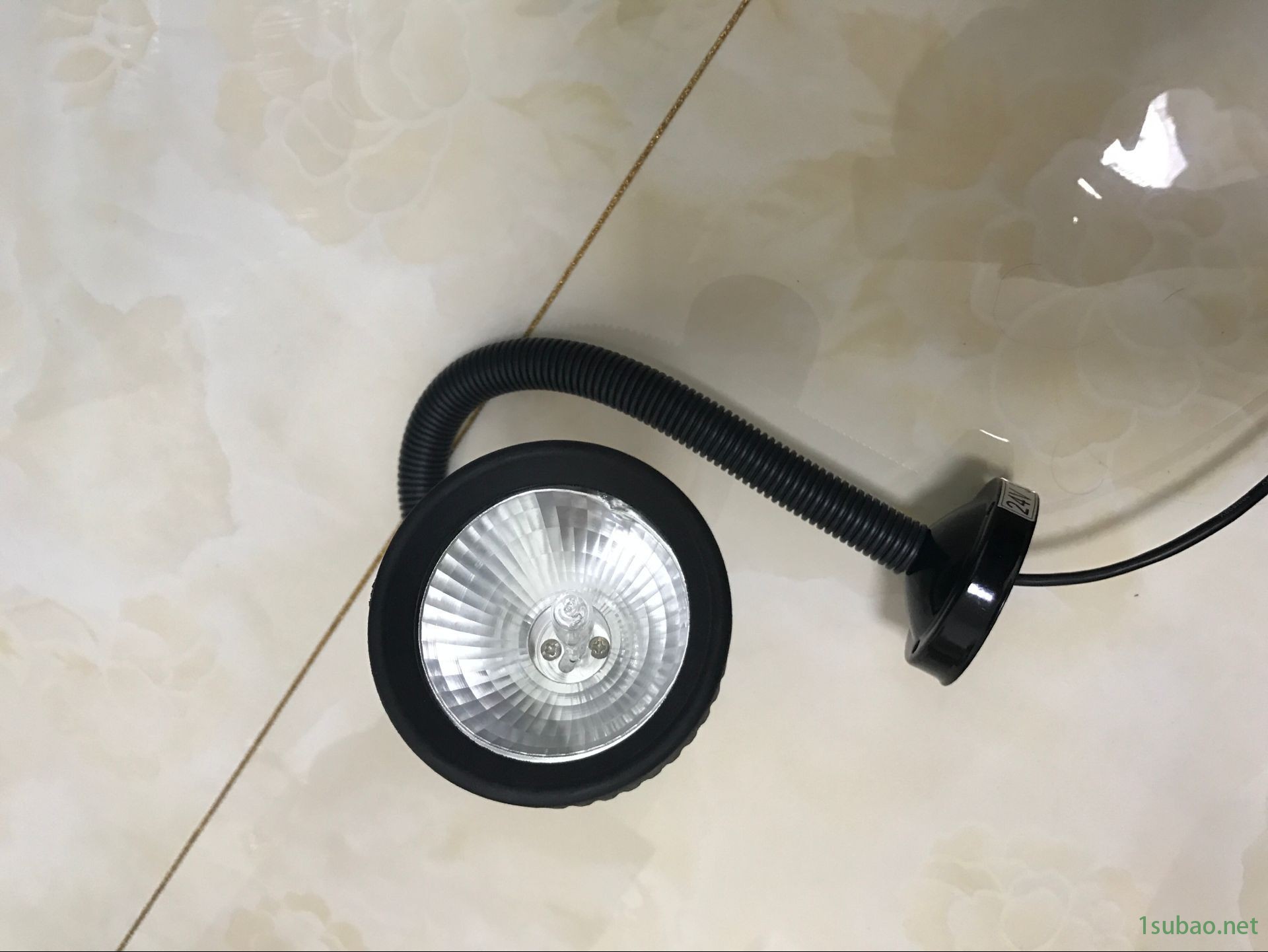 短臂卤钨泡工作灯 50B照明机床LED工作灯24V36V110V220V 数控车床照明灯 机床专用工作灯图2