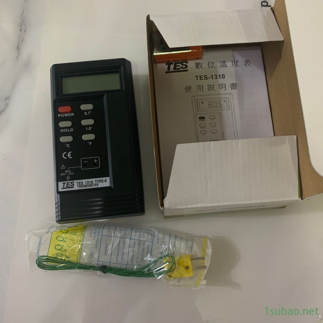 泰而坦 模具表面测温仪TES-1310热电偶温度计带探头液体数字点温计温度表厂家图2