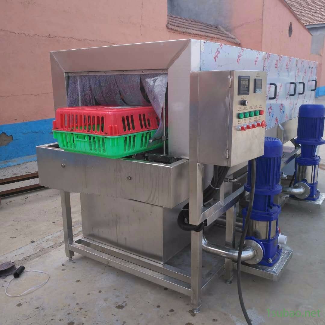 义康制造海鲜筐清洗机  周转筐消毒清洗机  模具喷淋清洗机图6