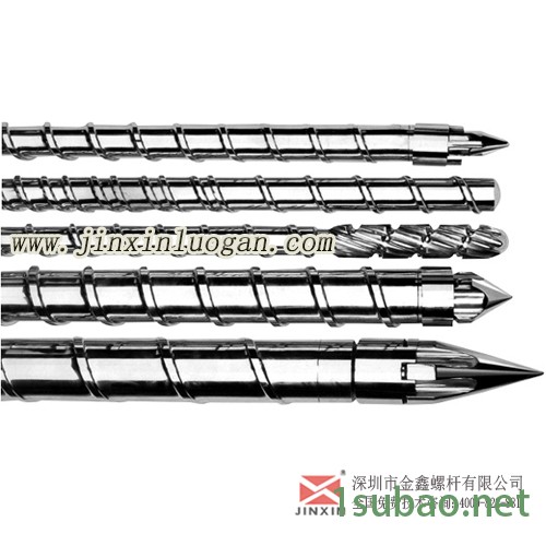 螺杆料筒配件，橡胶机专用螺杆，PBT+纤料螺杆，金鑫图2