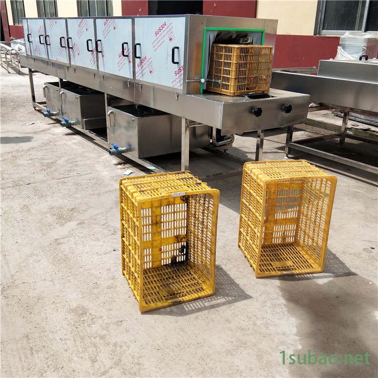 草莓筐洗筐机 馒头盘子清洗机 烤盘模具冲洗设备 义康供应图4