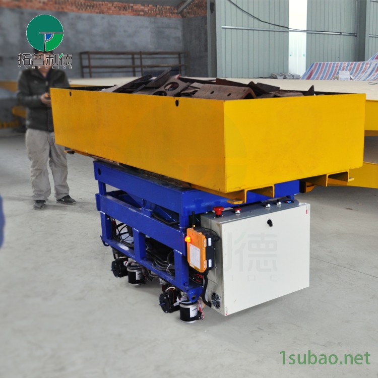 运输数控机床无轨转运车 可升降液压无轨搬运车 bwp型号大吨位模具转运车 双电机直流无轨车图2