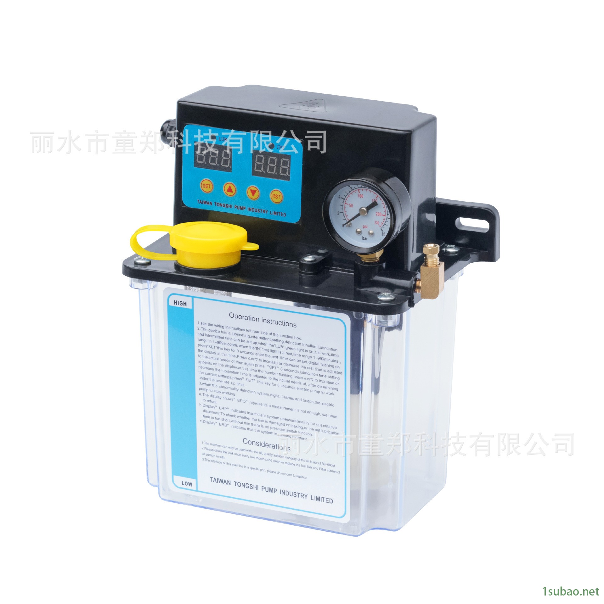 [TZ-50/1C]厂家直销电磁泵双显 全自动0.5-2升可带压力表24-220V数控机床油泵加油注油器冲压车床磨床图2