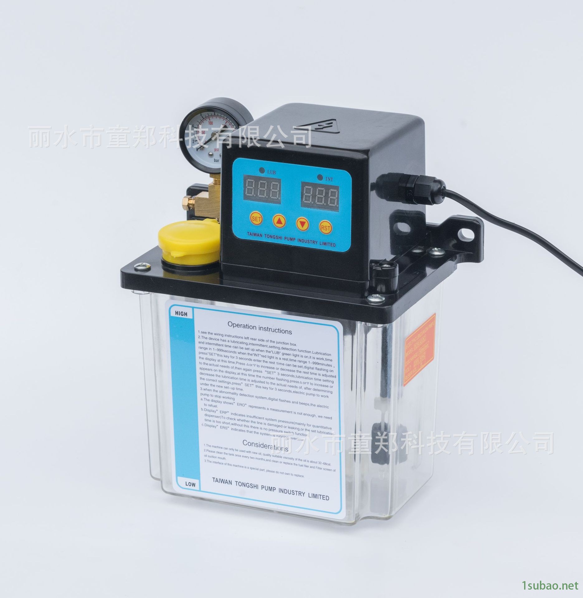 [TZ-50/1C]厂家直销电磁泵双显 全自动0.5-2升可带压力表24-220V数控机床油泵加油注油器冲压车床磨床图5