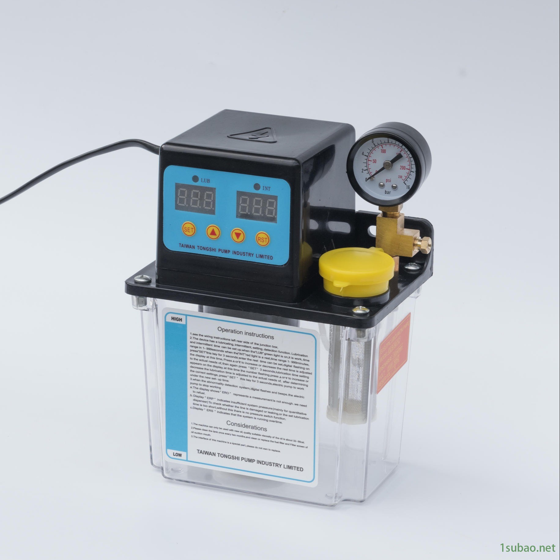 [TZ-50/2C-A]厂家直销电磁泵双显 全自动0.5-2升可带压力表24-220V数控机床油泵加油注油器冲压车床磨床图2