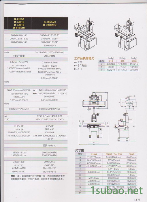 三轴自动 准力高精密 平面磨床JL-3060ATD 总代理 准力磨床