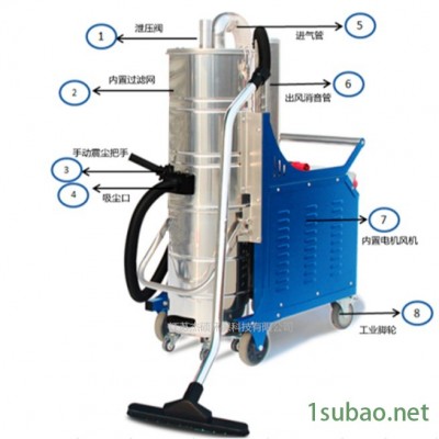 工业磨床专用吸尘器  铝合金长打磨抛光吸尘器  工厂专用脉冲吸尘器