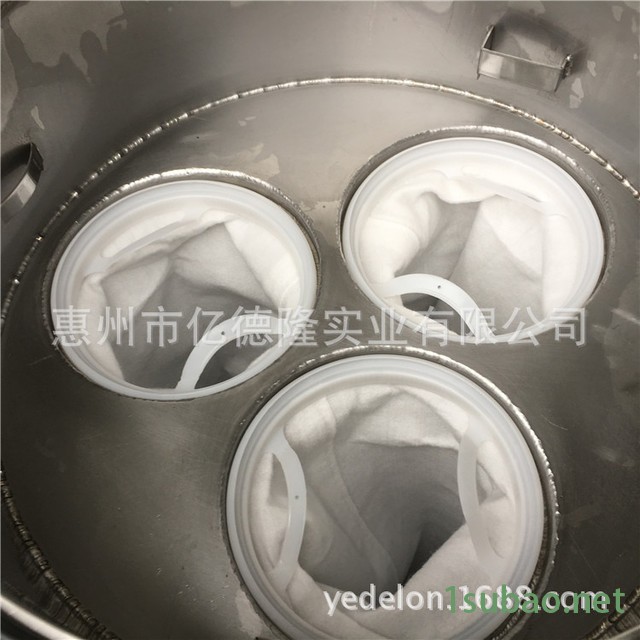 大流量三袋304不锈钢袋式过滤器 油漆 化学品 润滑油 药液过滤图3