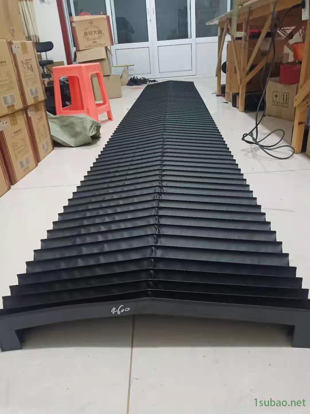 乾祥厂家生产  一字型柔性风琴防护罩 铣床防尘罩图2