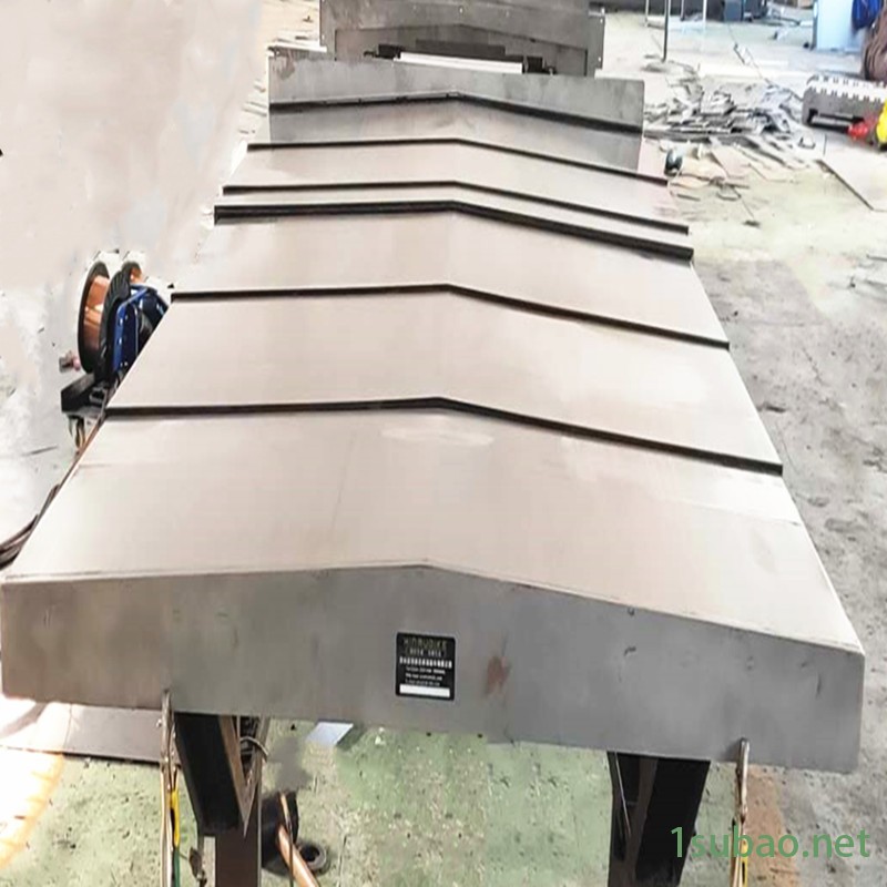 南通加工中心YZ轴防护板 铣床主轴伸缩钢板防护罩图2