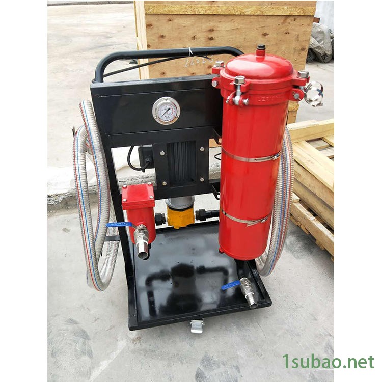 国海滤器LYC-100Ax40 润滑油滤油机 移动式滤油机生产厂家图2