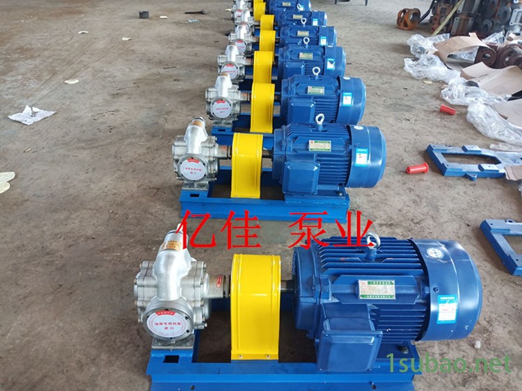亿佳厂家供应12m3/h不锈钢齿轮泵KCB润滑油循环泵价格低廉质量保障图2