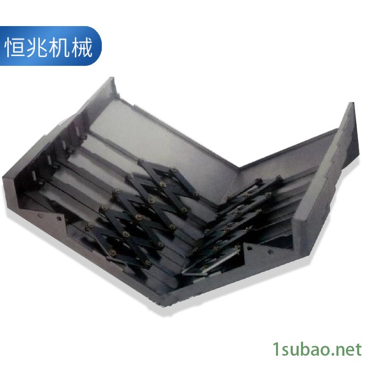 恒兆机械   铣床钢板防护罩  不锈钢机床导轨防护罩图2