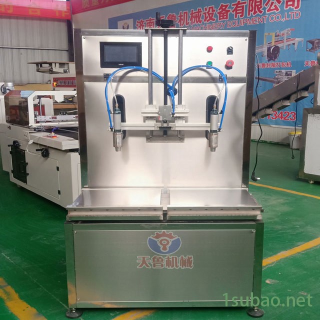 天鲁 CZG-2 润滑油灌装机 定量液体灌装机 酸梅汁灌装 机型小巧图2