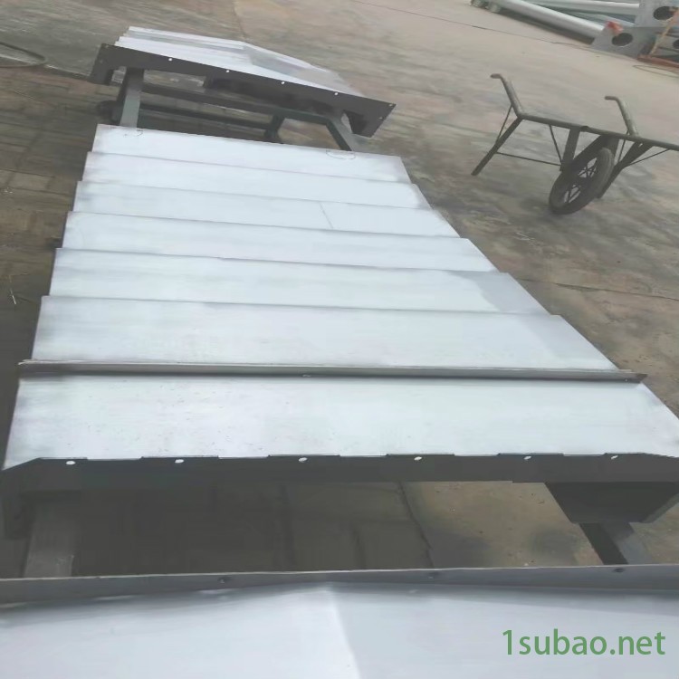 佛山明晖铣床导轨钢板防护罩 MH-2060龙门铣床伸缩钢板防护罩图2