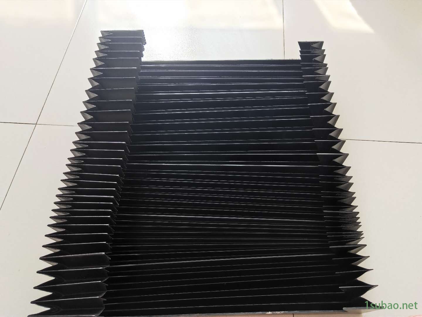 沧一铣床横梁伸缩防护罩柔性风琴式防尘罩机床一字型防尘护帘图2