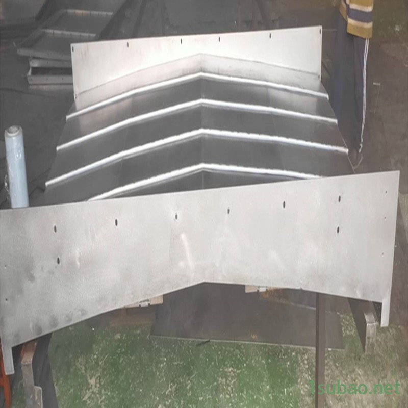 雄安加工中心导轨防护罩 铣床YZ轴伸缩护板钣金图2