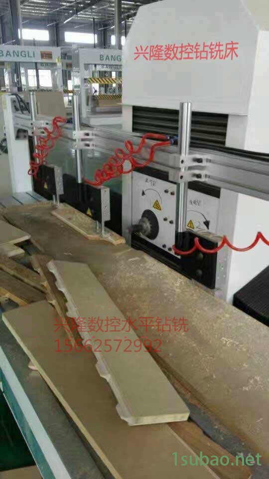 数控水平侧排钻 铣床 木工钻铣 开槽打卯 水平钻 兴隆卯榫机图2