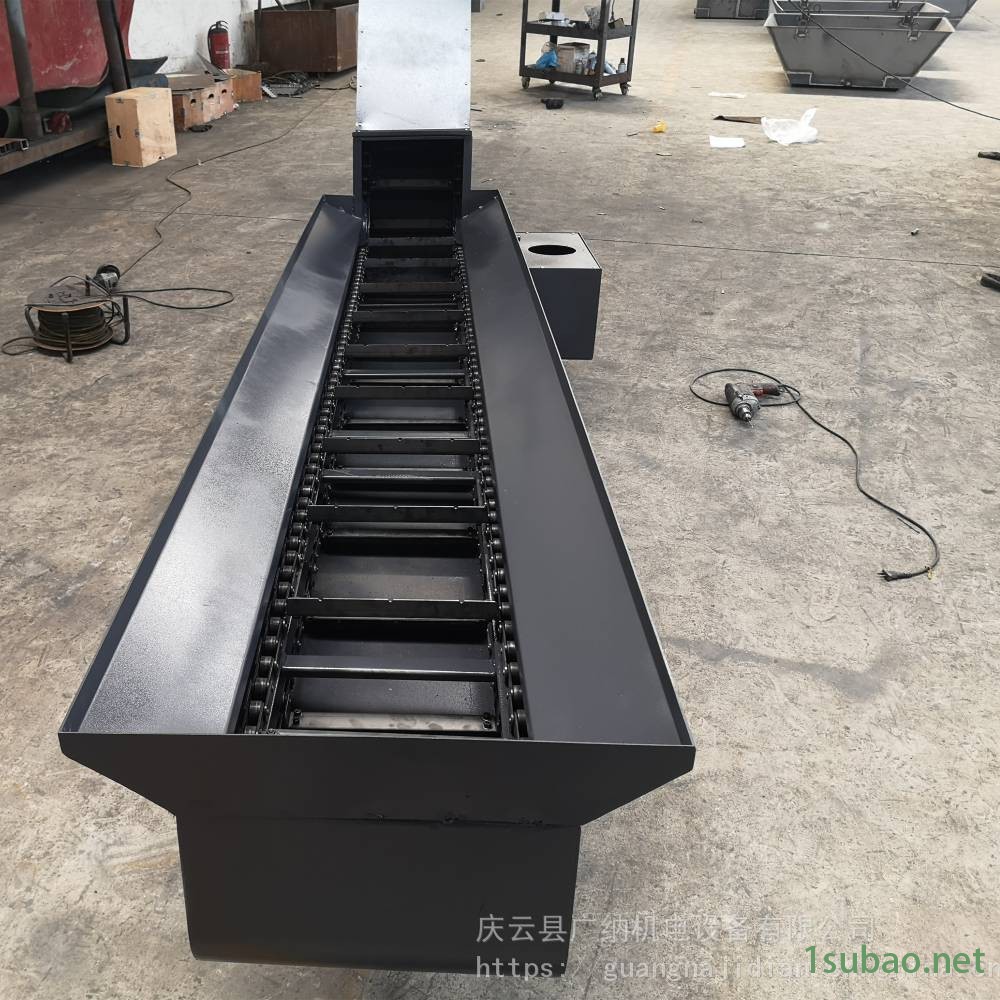 重庆刮板式排屑器 镗床刮板式输送机 不锈钢排屑机定制厂家图2