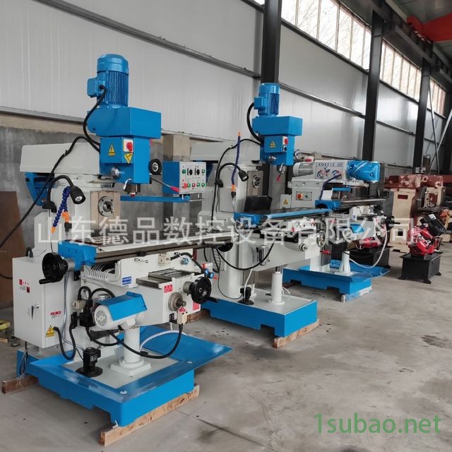 铣床厂家德品数控现货直销多功能升降台铣床zx6326高精度立卧两用铣床、自动进钻铣床价格图2