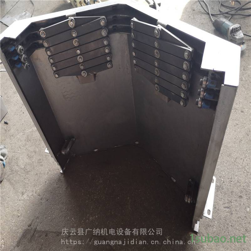 导轨钢板铣床防护罩骨架聊城防灰尘防护罩骨架防护罩骨架厂家销售图2