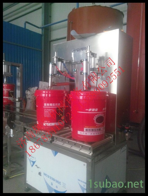 中桶润滑油，防冻液灌装机 电动灌装机 双头称重灌装机 济南 聊城图2