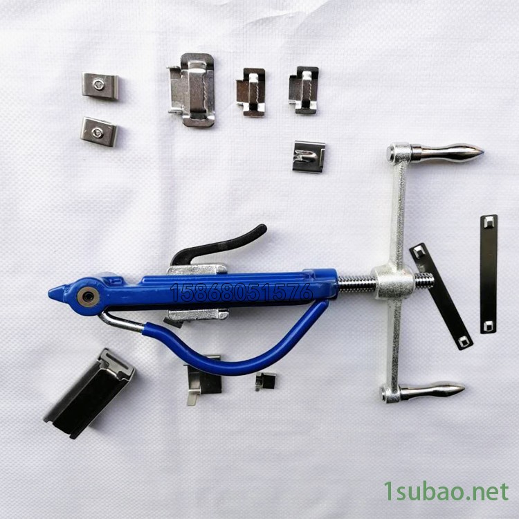 螺杆不锈钢扎带工具 手摇旋转钢扎带紧带机 金属打包带机温州景川电气有限公司厂家批发 电缆桥架电杆标牌抱箍收紧工具钳图2