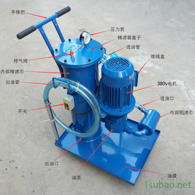 LUC-16精细液压油滤油机挖机液压油过滤车润滑油机油过滤器直营店图2