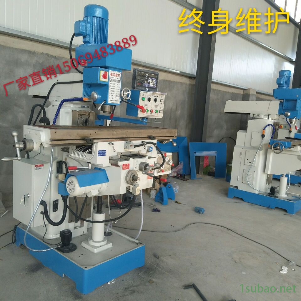 德品数控钻铣床 ZX6350c多功能钻铣床 ZX6350A/ZX6350D立卧两用铣床厂家图3