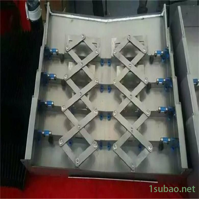 昊旭 钢板防护罩 铣床防护罩 柔性导轨一字防护罩 通风软连接图2