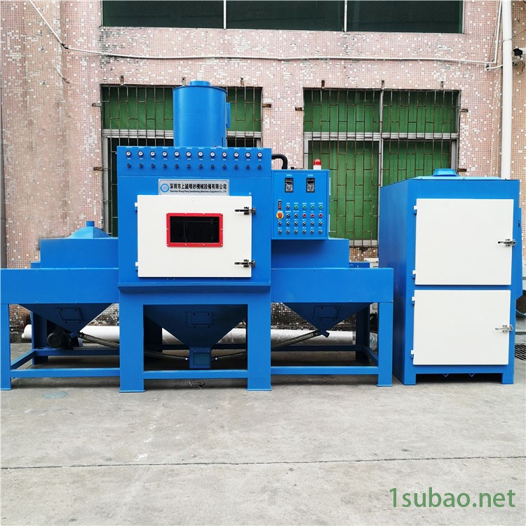 浙江温州自动喷砂机 金属铁件输送式自动喷砂设备 自动除锈喷砂机图2