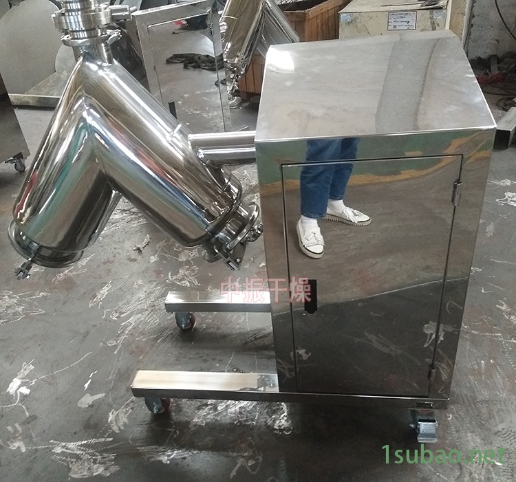 金属混合机 香料V型混合机 中药食品 粉剂原料搅拌混合设备 粉状物料搅拌机中振干燥图2
