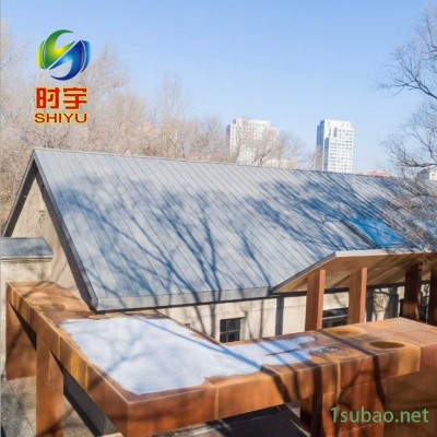 钛锌屋面板 杭州时宇厂家生产 25-4300型矮立边金属屋面板
