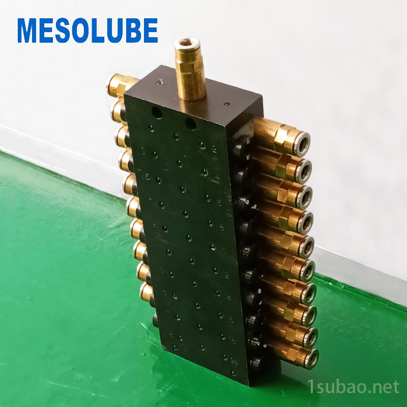 mesolube铭盛 工程机械电动油脂润滑泵SSV递进式分配器/润滑油分油器/油脂油路分配器D100-20位图2